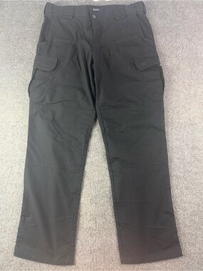 5.11 Tactical Mens Ripstop Cargo Utility Pants Size 36x32 Black